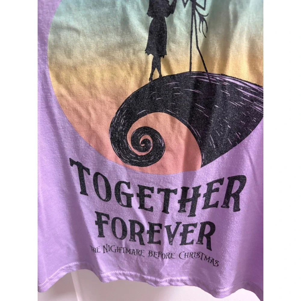 Disney Nightmare Before Christmas Together‎ Forever Tank Top Purple Kids XS 0-2